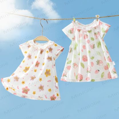Baby Toddler Girl Fruit/Floral Print Summer Dress - image 5