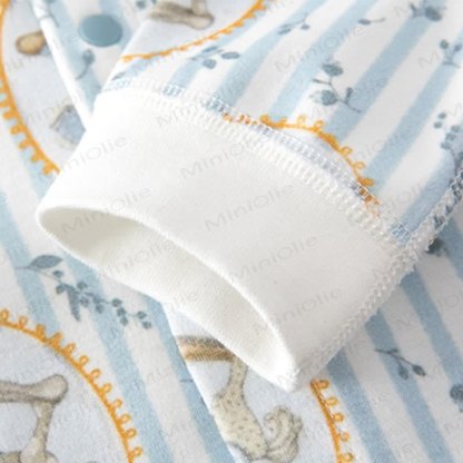 Baby Cartoon Horse Striped Romper - image 5