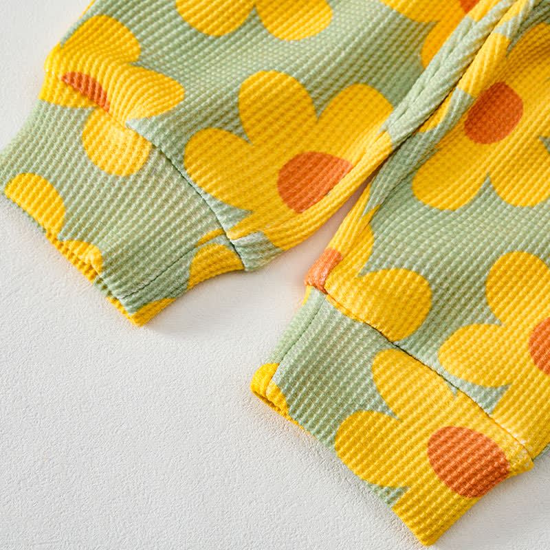 Baby Green Waffle Flower 2-piece Set - image 6