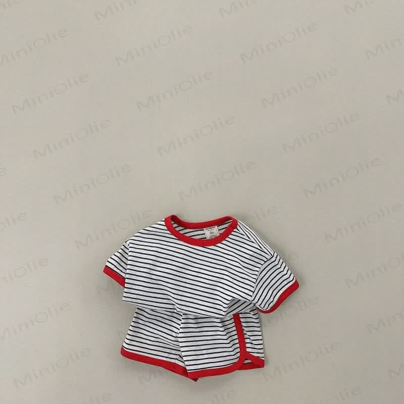Toddler 2-Piece Striped Lovely Set - Red - 7-9T - image 4