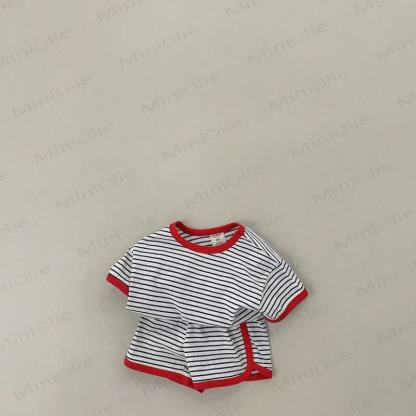 Toddler 2-Piece Striped Lovely Set - Red - 7-9T - image 4