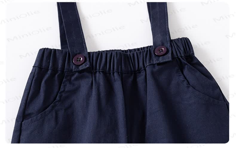 Baby Toddler Suspender Pants and Shirt Set - image 8