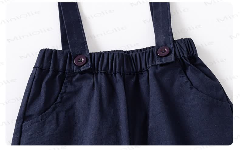 Baby Toddler Suspender Pants and Shirt Set - image 8