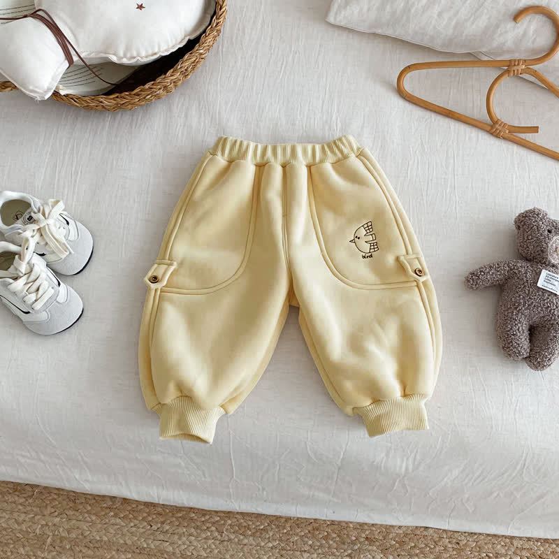Baby Toddler Animal Fleece Lined Jogger Pants - Beige - 5-7T - image 13