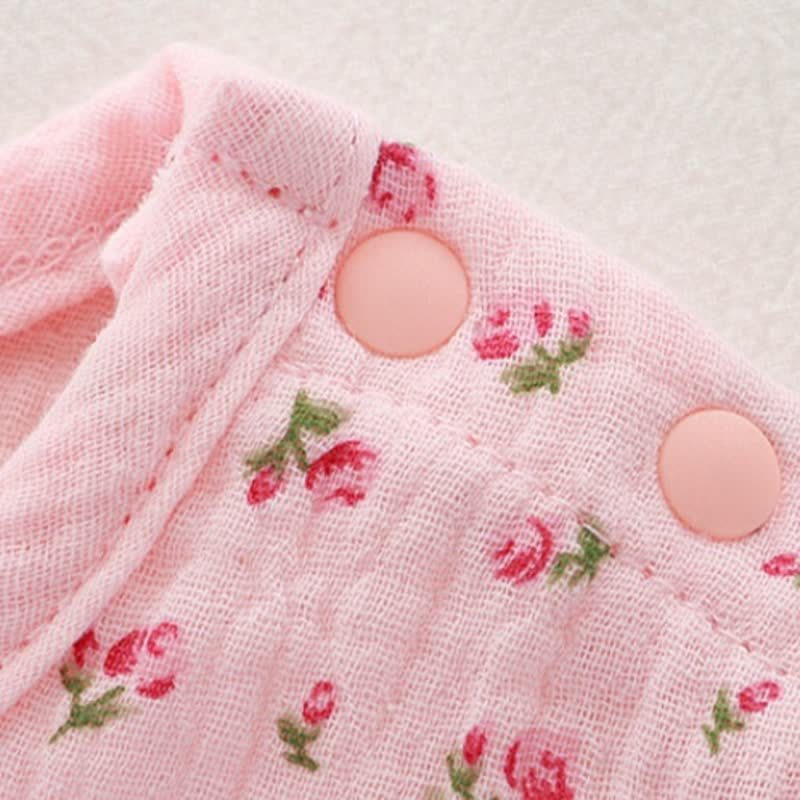Toddler Girl Floral Print Tee and Shorts Pajamas 2-piece Set - image 6
