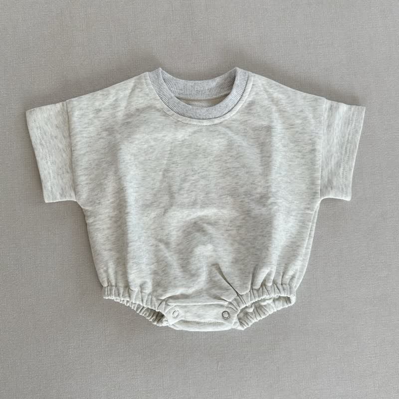Baby Loose Solid Color Comfort Bodysuit - Light Grey - 18-24M - image 13