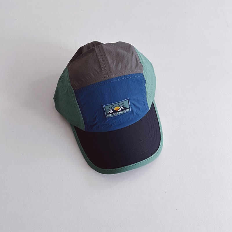 Toddler Mountain Patch Peaked Cap - Blue - 3-7T - image 9