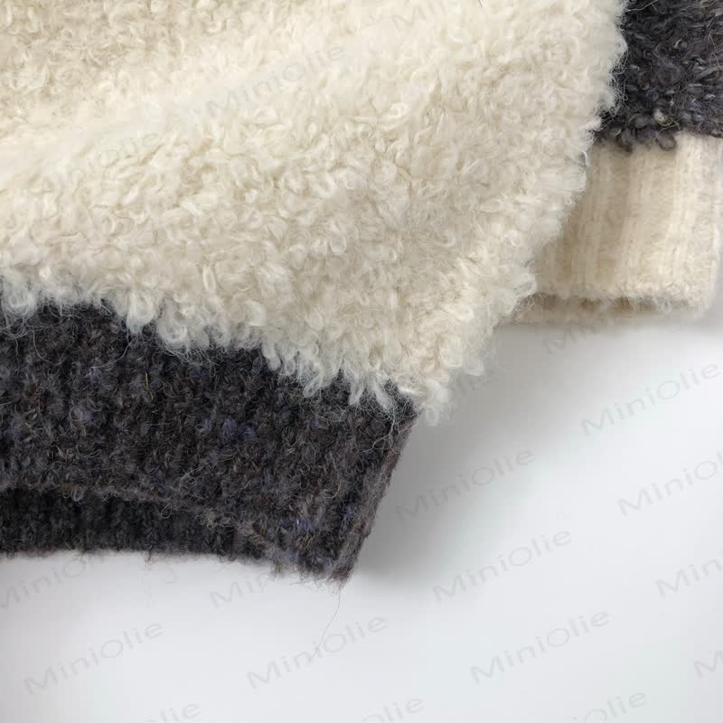 Kid Round Neck Pullover Knit Sweater - image 7
