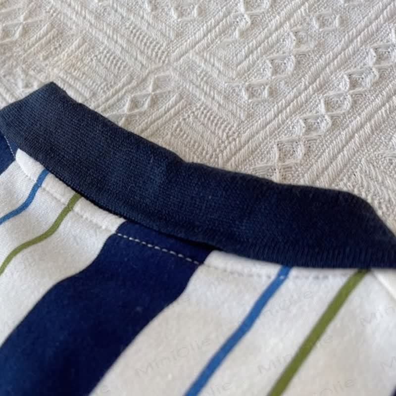 Baby Boys Striped Polo Shirt and Shorts 2 Piece Set - image 9