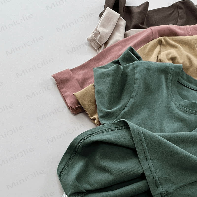 Toddler Retro Solid Color Casual T-Shirt - image 19 - image 20