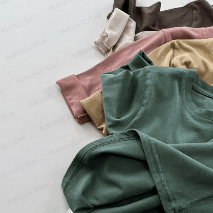 Toddler Retro Solid Color Casual T-Shirt - image 19 - image 20