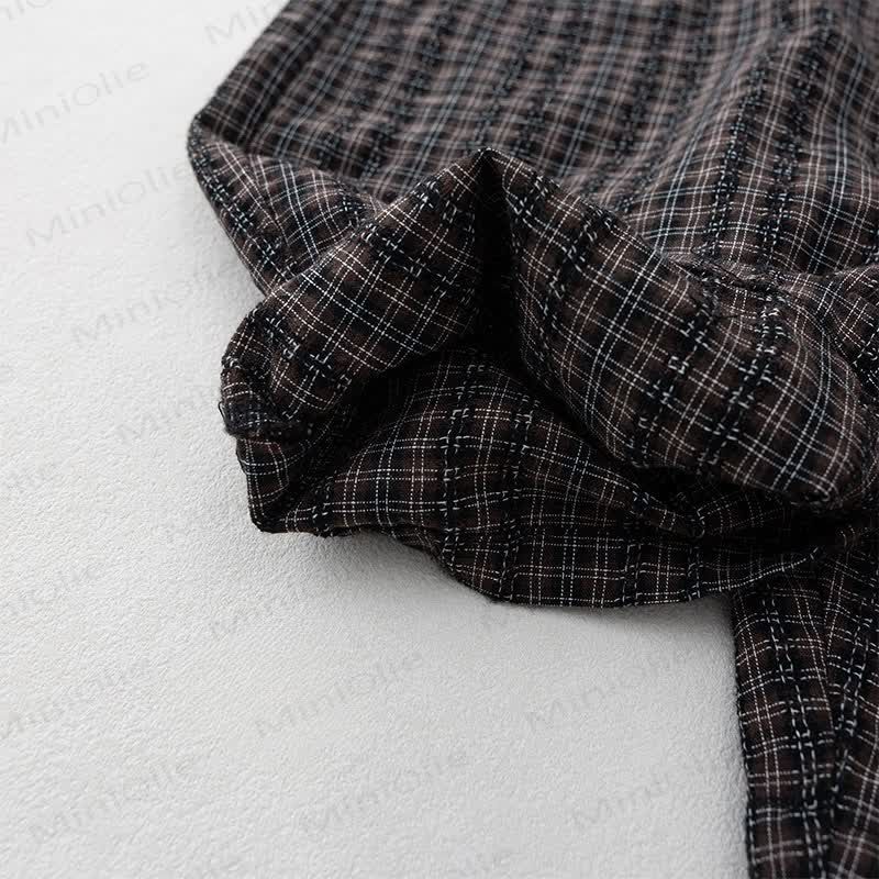 Toddler Black Plaid Overall  - image 5