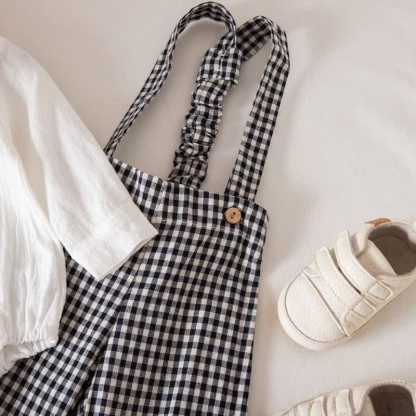 Baby Boy Gentleman Plaid Bodysuit Overalls 2-piece Set - image 9