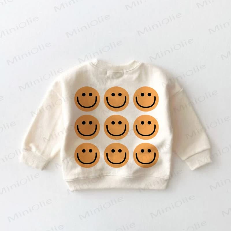 Baby Toddler Yellow Smiley Face Sweatshirt - image 3