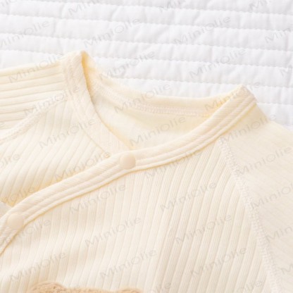 Baby Bear Patch Pajamas Romper - image 9