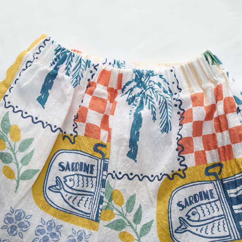 Baby Toddler Food Print Shirt and Shorts 2-piece Set - image 5