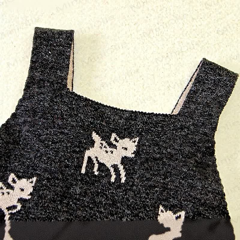 Baby Deer Print Suspender Bodysuit - image 6