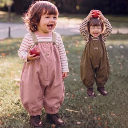 Baby Toddler Balloon Leg Overalls or Striped Tee - image 11