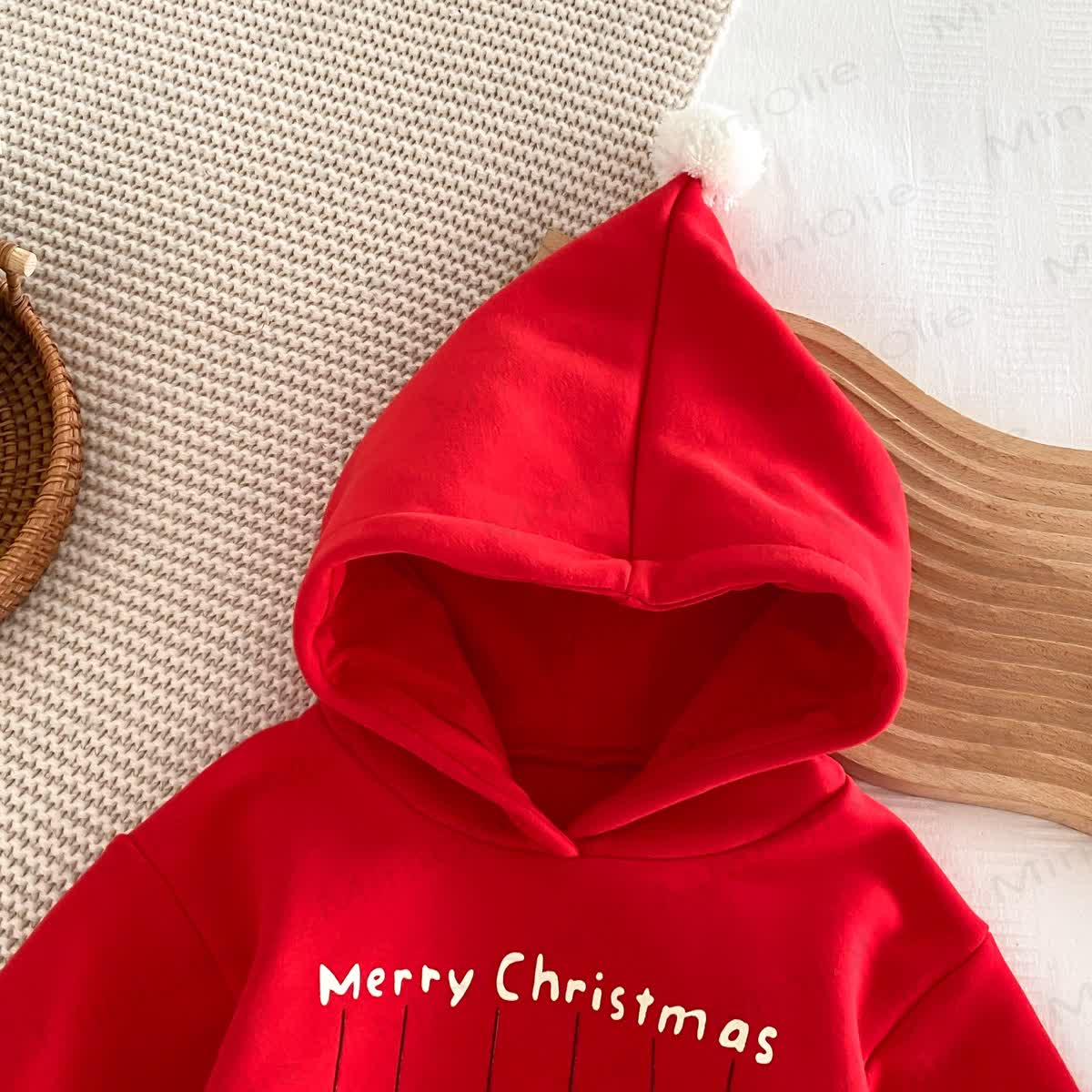 MERRY CHRISTMAS Baby Snowman Elk Santa Claus Hoodie - image 12