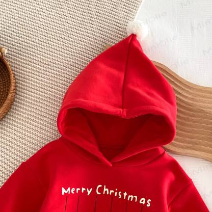 MERRY CHRISTMAS Baby Snowman Elk Santa Claus Hoodie - image 12