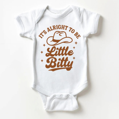 IT'S ALRIGHT TO ME LITTLE BITTY Baby Hat White Bodysuit - White - 18-24M - image 1