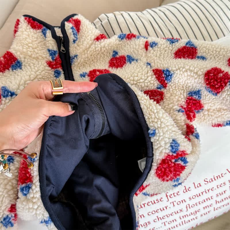 Toddler Girls Floral Print Sweet Fleece Outerwear - image 4