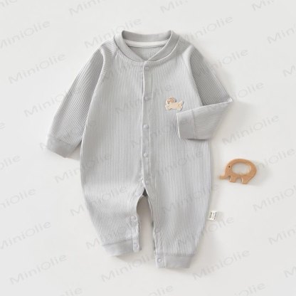  Baby Cartoon Bell Puppy Pajamas Romper - Blue - 18-24M - image 4
