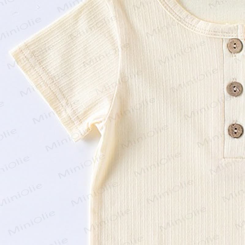 Baby Toddler Animal/Fruit Embroidered Ribbed Tee - image 8