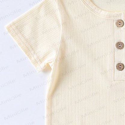Baby Toddler Animal/Fruit Embroidered Ribbed Tee - image 8