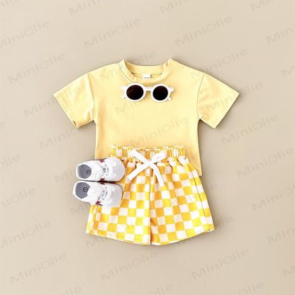 Baby 2-Piece Soft Checkerboard Sweatsuit Set - image 20