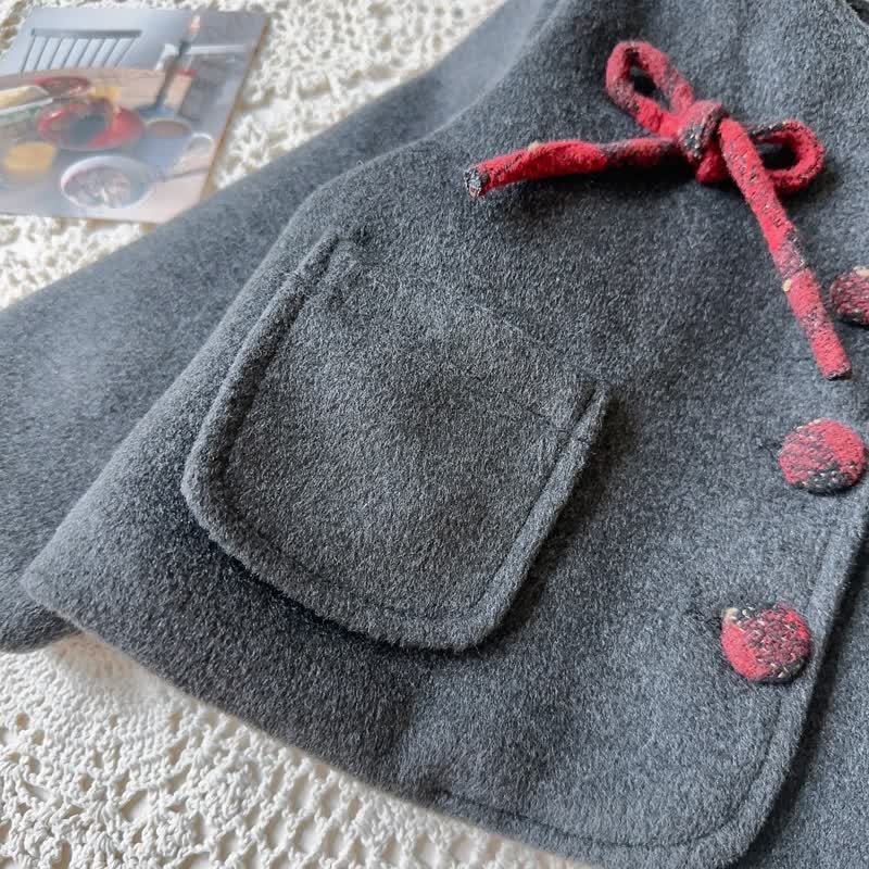 Toddler Girl Bow Plaid Sleeveless Dress & Grey Outerwear - image 10