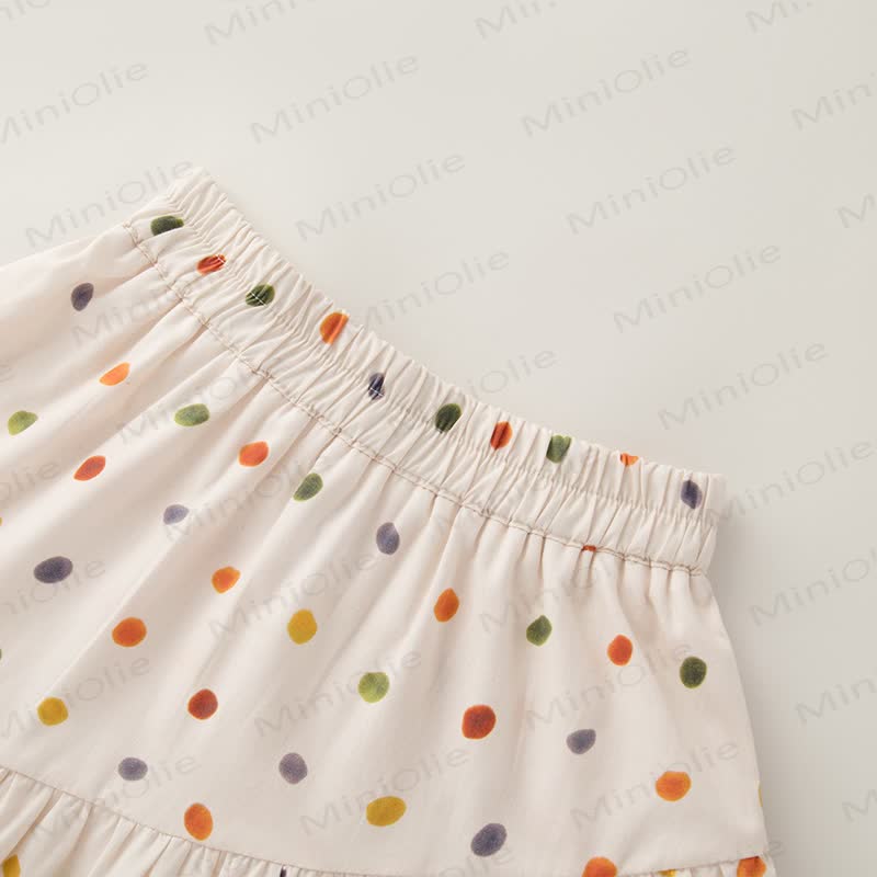 Toddler Girls Polka Dot Ruffle Tank Top and Skirt 2-Piece Set - image 4