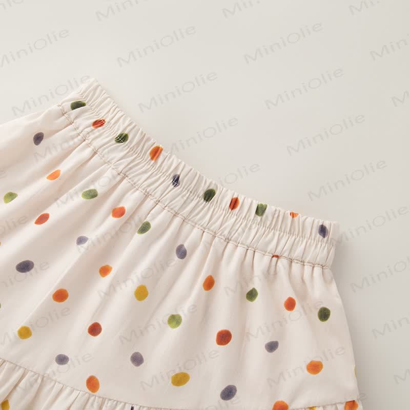 Toddler Girls Polka Dot Ruffle Tank Top and Skirt 2-Piece Set - image 4