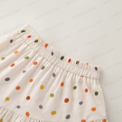 Toddler Girls Polka Dot Ruffle Tank Top and Skirt 2-Piece Set - image 4
