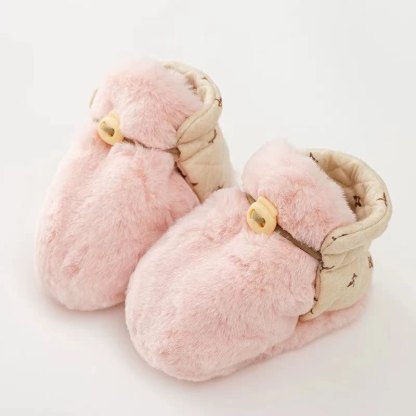Baby Star Fleece Booties - Pink - 6-12M - image 6