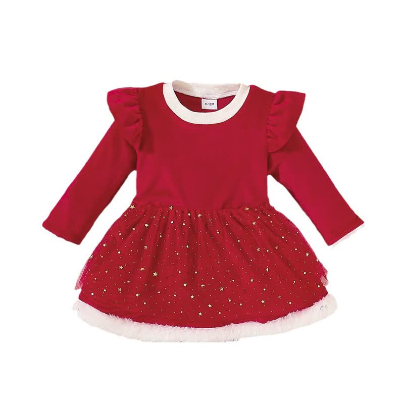 Baby Red Skirted Bodysuit with Headband - image 5