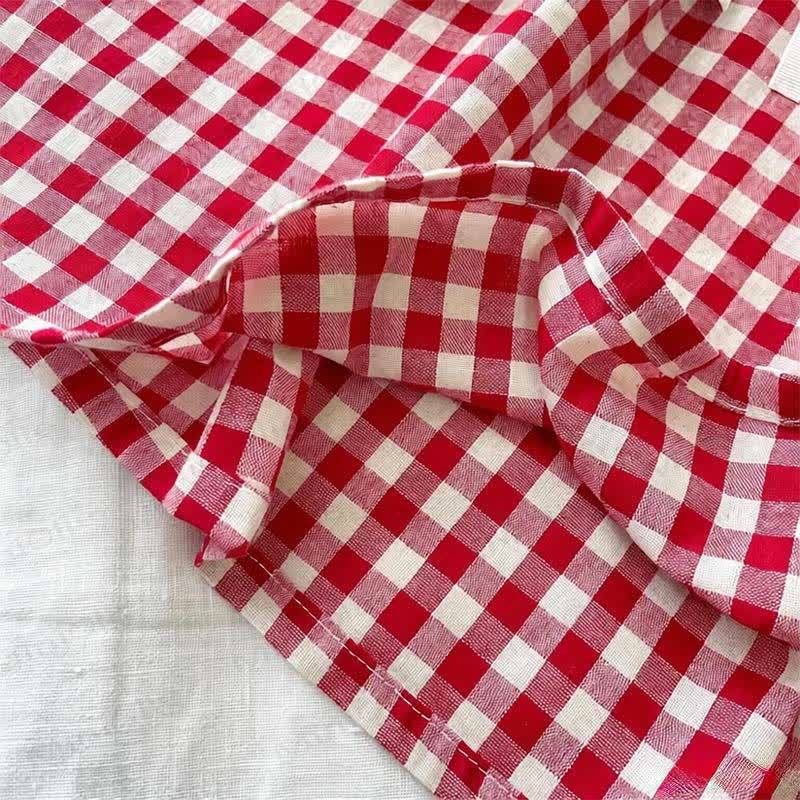 Toddler Baby Girl Gingham Peter Pan Collar Dress - image 8
