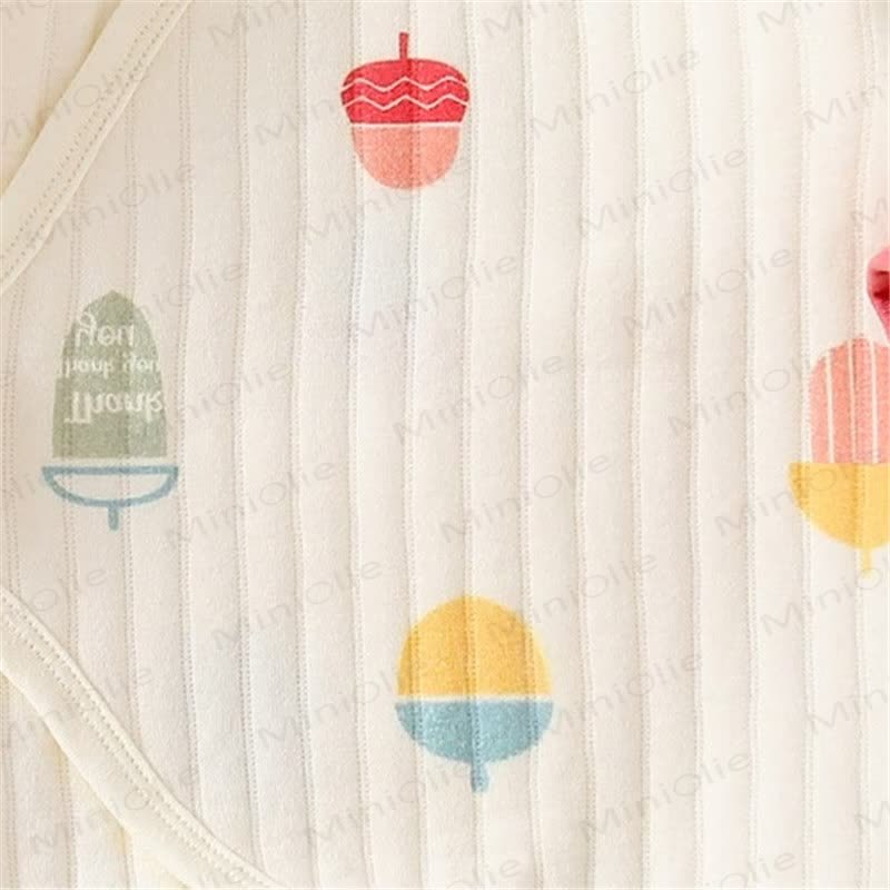 Baby Newborn Pinecone Kimono Seamless Romper - image 4