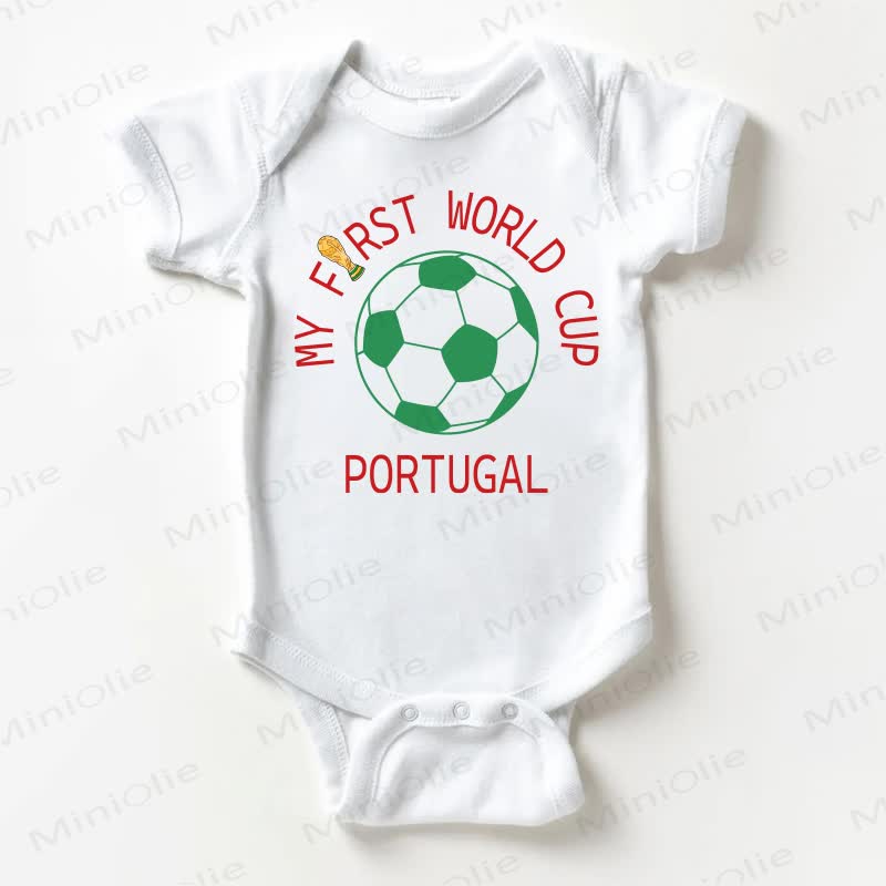 MY FIRST WORLD CUP PORTUGAL Baby Boys White Bodysuit - White - 18-24M - image 1