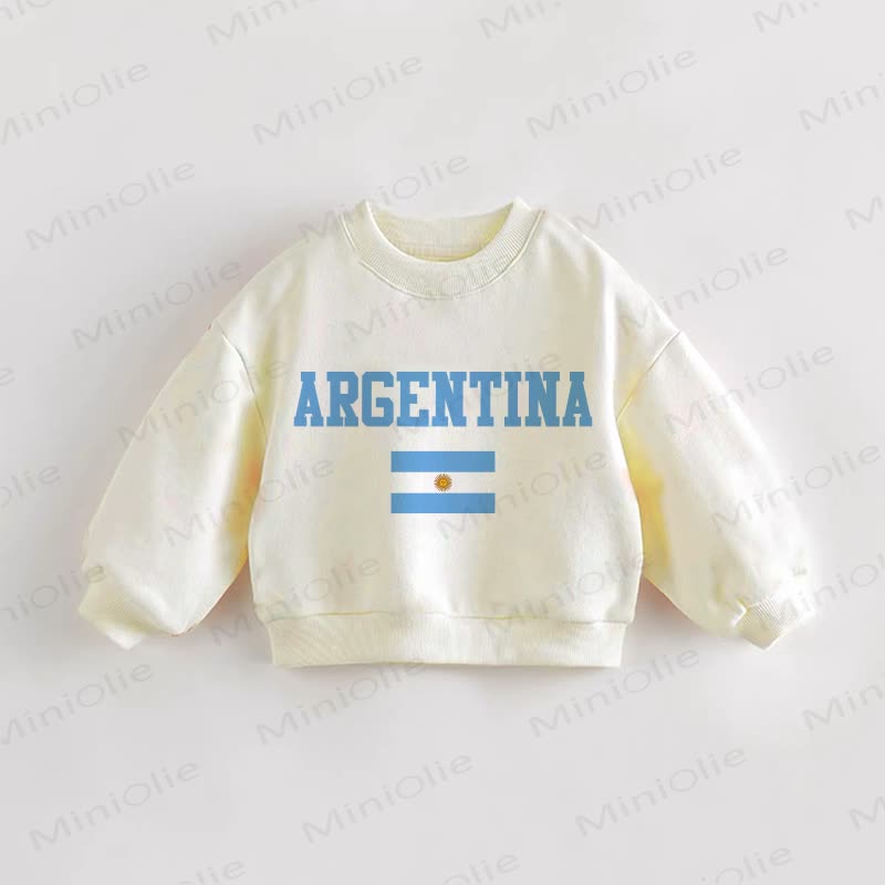 ARGENTINA Baby Toddler Cream Sweatshirt - Cream - 3-5T - image 1