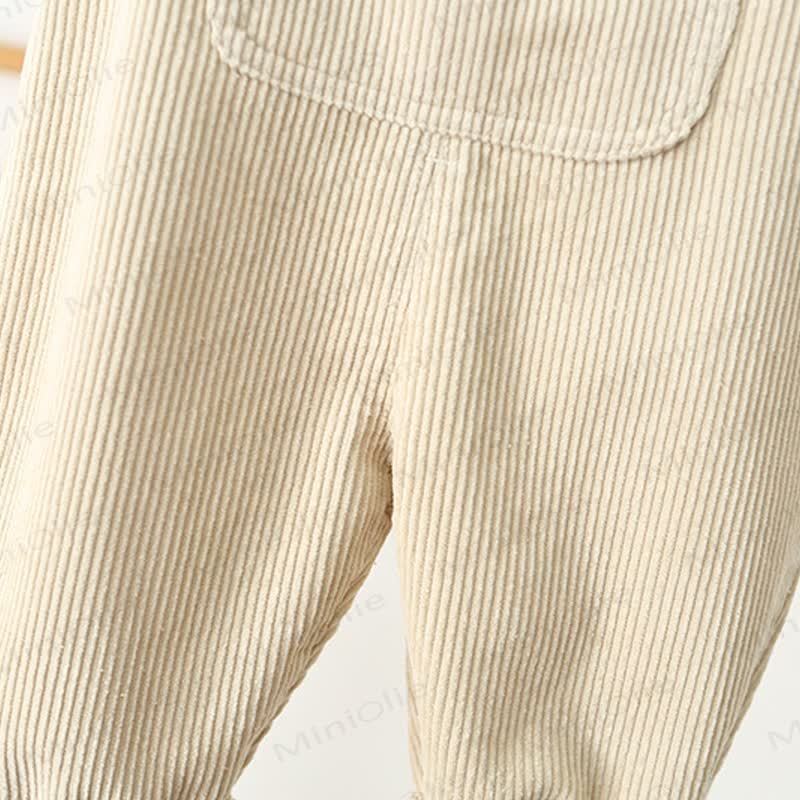 LOVE SMILE Toddler Corduroy Pocket Overalls - image 9