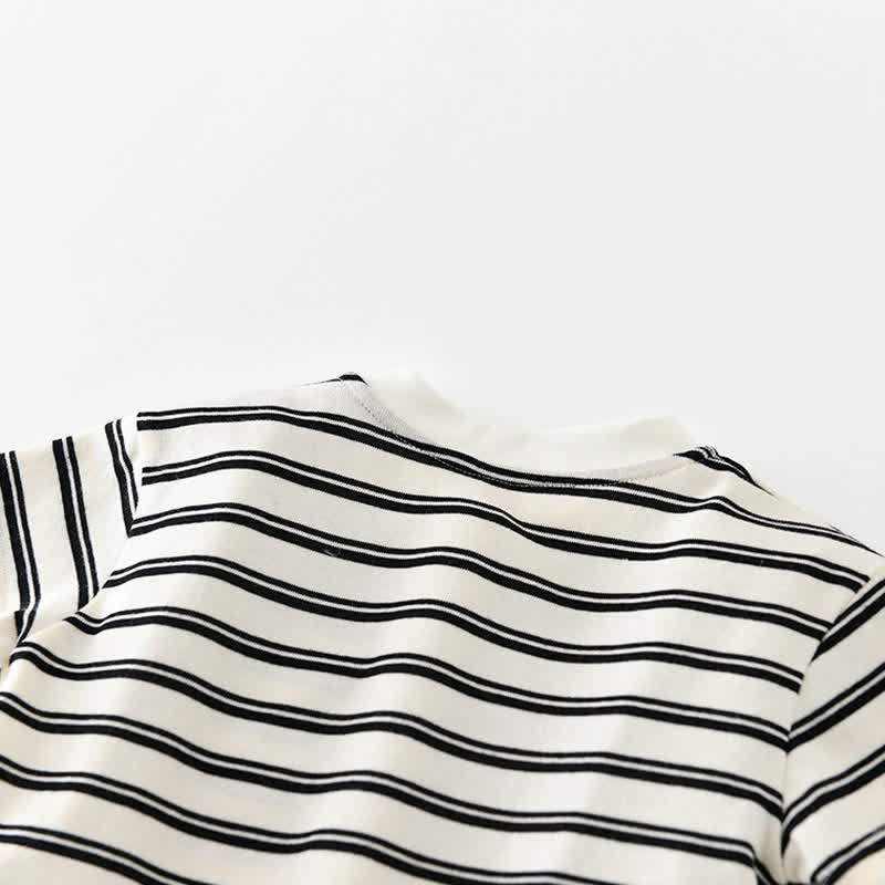 Baby Toddler Boys Cotton Striped Top or Solid Black Shorts - image 6