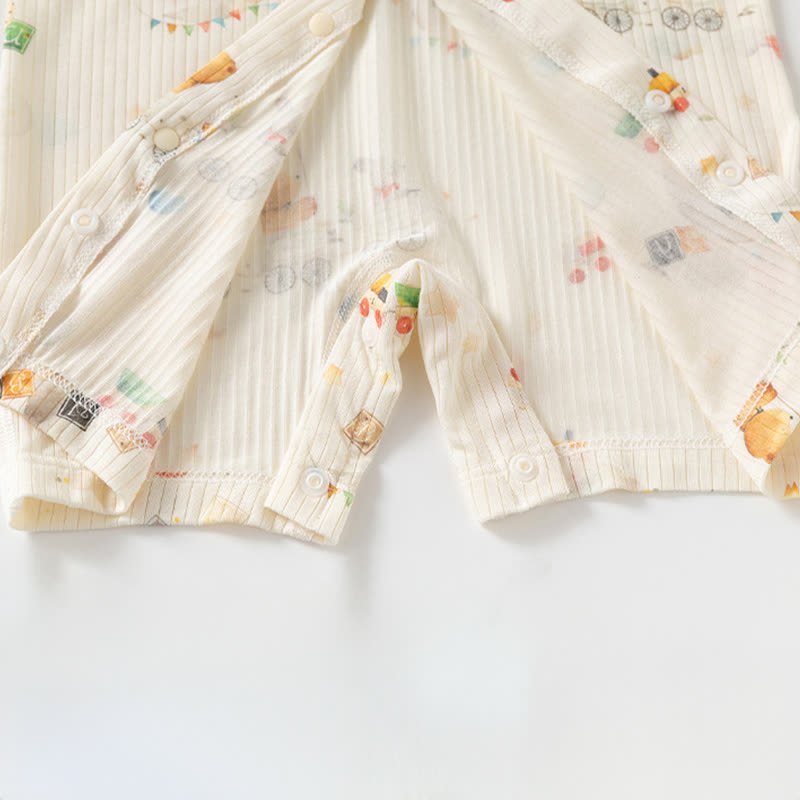 Baby Modal Grape Print Purelysoft Short Sleeves Romper - image 4