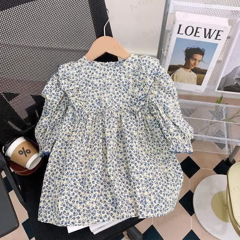 Toddler Girl Ditsy Floral Dress and Denim Jacket 2-piece Set - image 7