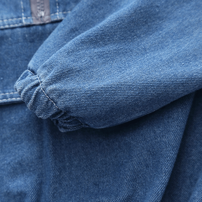 Toddler 2-Piece Zipper Denim Cool Set - image 6