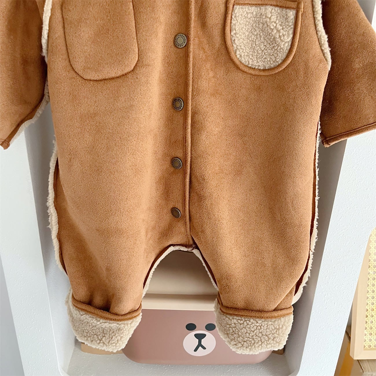  Baby Polo Reversible Fleece Romper - image 17