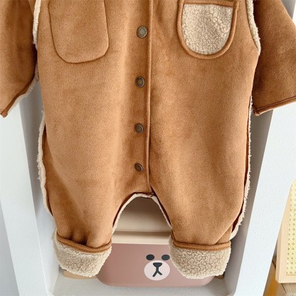  Baby Polo Reversible Fleece Romper - image 17
