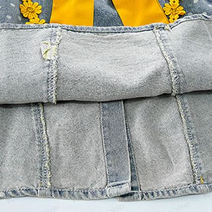 Toddler Girls Dotted Bow Floral Sleeveless Dress - image 7