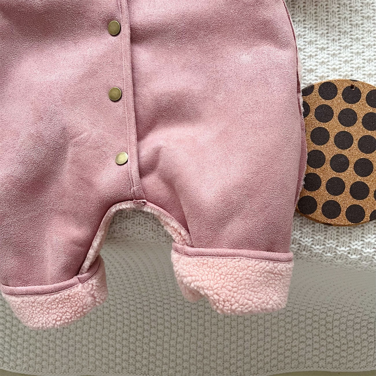  Baby Polo Reversible Fleece Romper - image 10
