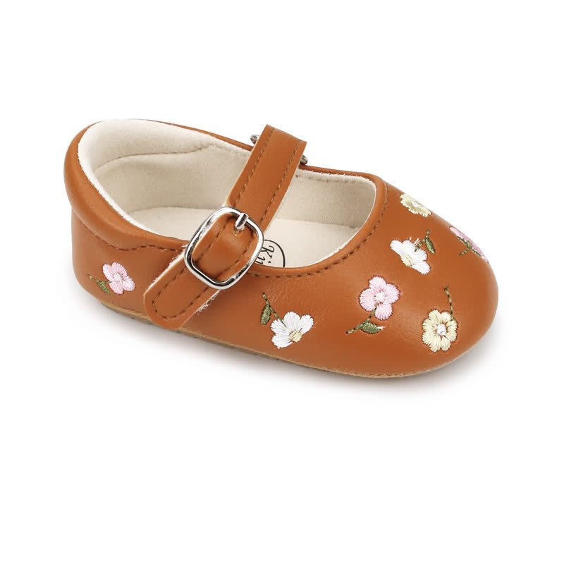 Baby Flower Embroidered Shoes - image 15